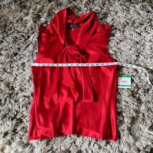 NWT Kasper Tie Front Blouse